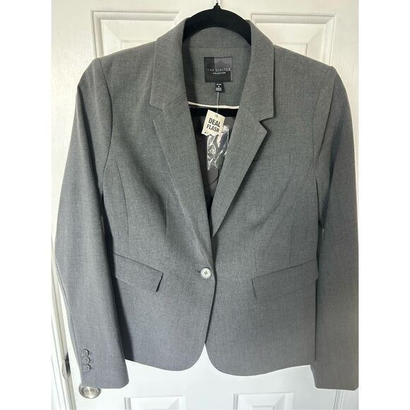 The Limited NWT gray blazer work attire office wear work blazer stylish  size 6P - Picture 1 of 7